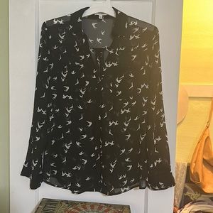 Sheer button up shirt